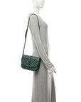 Goyardine Belvedere II PM Messenger Bag Green