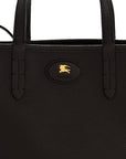 Grainy Calfskin Mini Reversible Tote Peat Sand