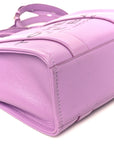 Grained Calfskin Small The Tote Bag Regal Orchid