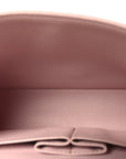 Lambskin Quilted Medium Double Flap Light Pink