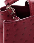 Ostrich Capucines MM Fuchsia