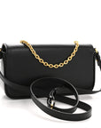 Box Calfskin 30 Montaigne Avenue Pouch Black