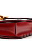 Box Calfskin Medium Classic Box Flap Bag Red
