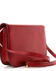Box Calfskin Medium Classic Box Flap Bag Red