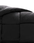 Nylon Intrecciato Padded Tech Cassette Bag Black