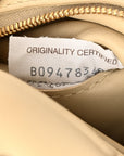 Lambskin Maxi Intreccio Padded Chain Cassette Crossbody Bag Porridge