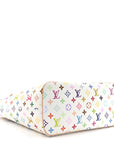 LV x TM Monogram Multicolor Neverfull MM White