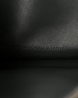Metallic Crushed Calfskin Large Crush Chain Bag Steel Grey