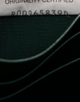Nappa Intrecciato Long Andiamo Top Handle Clutch Emerald Green