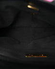 Lambskin Printed Fabric Medium CHNL 19 Flap Black Multicolor