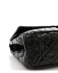 Aged Calfskin Quilted 2.55 Reissue 227 Flap Black