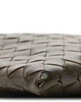Calfskin Intrecciato Mini Hop Khaki