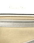 Metallic Grained Calfskin Medium D1ORama Flap Bag Silver