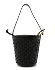 Nappa Intrecciato Small JJ Bucket Bag Black