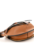 Grained Calfskin Mini Gate Crossbody Bag Caramel Pecan