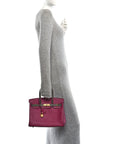 Epsom Horseshoe Birkin 30 Rose Poupre Etain