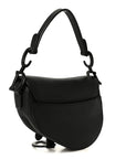 Ultra Matte Calfskin Mini Saddle Bag Black