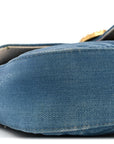 Denim Matelasse Mini Pearly GG Marmont Shoulder Bag Blue