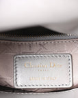 Lambskin Cannage Mini Lady D1OR Gray Opaline