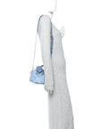 Damier Denim 3D Speedy Bandouliere 18 Denim Blue