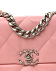 Lambskin Quilted Medium CHNL 19 Flap Pink