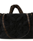 Econyl Monogram Pillow Giant Onthego MM Black