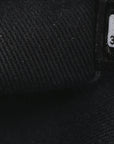 Mixed Fibers Calfskin Small Deauville Tote Black
