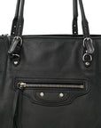 Veau Papier A5 Zip Around Tote Tote Black