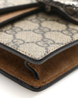 GG Supreme Monogram Super Mini Dionysus Shoulder Bag Taupe