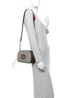 GG Supreme Monogram Web Neo Vintage Shoulder Bag Beige New Acero Crop