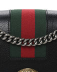 Calfskin Web Small Dionysus Shoulder Bag Black