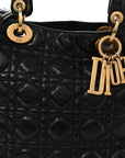 Crinkled Patent Cannage Large Lady D1OR Black