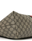 GG Supreme Monogram Medium Ophidia Shopping Tote Brown