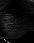 Linen Calfskin Rive Gauche Tote Black