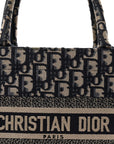 Oblique Small Book Tote Blue Multicolor