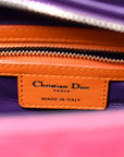 Lambskin Cannage Medium Tri-Color Lady D1OR Pink