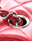 Caviar Quilted Mini Rectangular Flap Pink