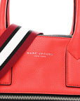 Pebbled Calfskin Gotham Bauletto Satchel Red