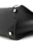 Drummed Calfskin Micro Luggage Black