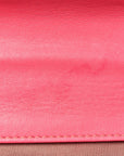 Wool Tweed Lambskin Quilted CHNL 19 Wallet On Chain WOC Coral Pink