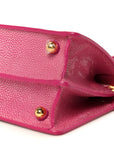 Stingray Shiny Nappa Petite Peekaboo I SEE U Satchel Ciclamino Pilar