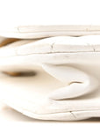 Lambskin Quilted Pillow Crush Wallet On Chain WOC White