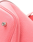 Taurillon Clemence Picotin Lock 22 MM Rose Azalee