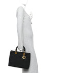 Nylon Cannage Large Lady D1OR Black