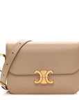 Shiny Calfskin Medium Triomphe Nude