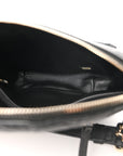 Caviar Quilted Filigree Waist Bag Black
