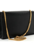 Grain De Poudre Medium Classic Monogram Kate Satchel Black