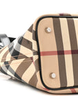 Supernova Check Small Nickie Tote Black