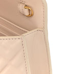 Nappa Matisse FF Embossed Wallet On Chain Baguette Camelia
