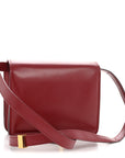 Box Calfskin Small Classic Box Flap Bag Red